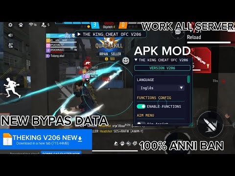 NEW UPDATE OB52 THEKING V206 NEW BYPAS SERVER DATA FIXD BR/CS 100% SAFEE ANTI BAN ‼️MOD MENU APK MOD