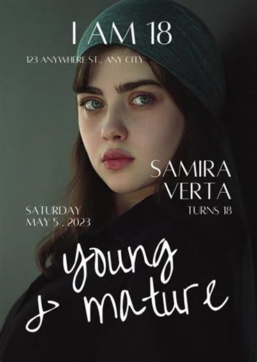 Trendy Magazine Style 18th Birthday Invitation in Canva 🎉 | 2026 #shorts #canva #birthdayinvitation