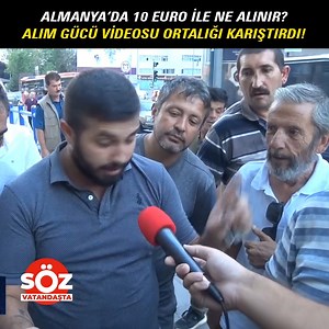 518K views · 3.4K reactions | Almanya'da 10 EURO'ya Ne Alınır? Alım Gücü Videosu Ortalığı Karıştırdı! | Soz Vatandaşta | Facebook