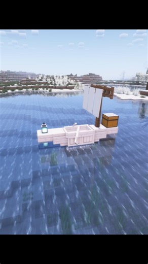 Aesthetic Minecraft Builds: Mini Boat Tutorial ✨ #MinecraftDecor