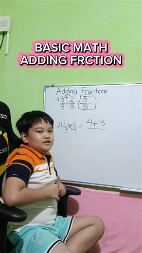 1.2K views · 20 reactions | Adding fraction #math #maths #mathematics #mathlearning #MathEducation #mathchallenge #fritztylermathtutorial | Fritz Tyler math tutorial | Facebook