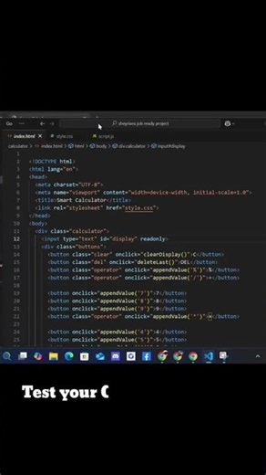 HOW TO CREAT SIMPLE CALCULATOR IN HTML,CSS AND JAVA 👍👍💯