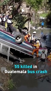 A bus crash in Guatemala City on Feb. 10 has claimed at least 55 lives after colliding with several vehicles and plunging into a ravine. Rescue efforts are ongoing, and authorities are investigating the cause of the tragedy. #Guatemala | CGTN America