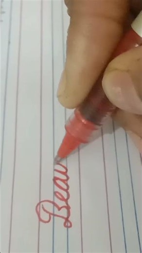 beautiful video cursive writing