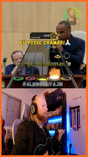 Albino Saiyajin on Instagram: "Eu posso cramar 🙏🏻 #meme #memesbrasil #guitarhero #humor #rock #gospel"
