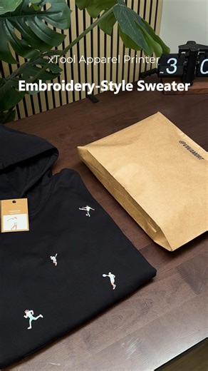 The xTool Apparel Printer brings these tiny sports icons to life with a knit-style texture, pressed cleanly onto a hoodie. 🧶🏃‍♂️ Crisp lines, soft feel, and prints are made to last. 👉 Tap the link to see what else you can create: https://social.xtool.com/3G99uXr #xTool #xToolMade #xToolApparelPrinter #CustomApparel #DTFPrinting #HoodieDesign #SmallBusiness #PrintOnDemand #DIYApparel | xTool