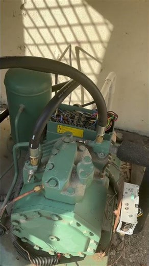 Cooled storage vaccum process with micron gaje #vrv #bitzer #coolingunit#explorepage