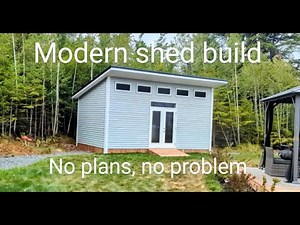 Modern shed build, easy DIY, step by step.