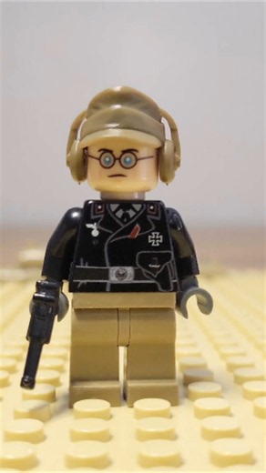 Custom Lego Brickmania Panzer Commander Minifigures #lego #army #ww2 #loop
