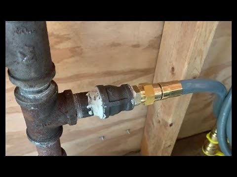 Connecting Natural Gas Flared to Black Iron Pipe - How to do It!