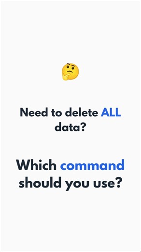 DELETE or TRUNCATE? 🤔 Which One Should You Use? | SQL Tutorial