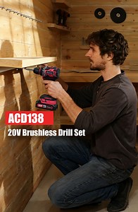 Watch AVID POWER 20V Brushless Power Drill Set on Amazon Live