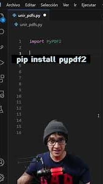 Une archivos PDF con python. #python #programacion #pdfpython #pdf #mergepdf