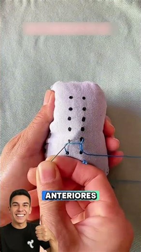 Invisible stitch for mending clothes #shorts