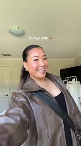 1.6K views | Outfit check with @ruby_may_guest in our best-selling Abbi PU Vintage Brown Bomber Jacket 癩 | Beginning Boutique | Facebook