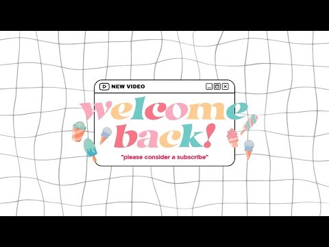 cute aesthetic Intro & Outro templates (with ice creams) | FREE FOR USE