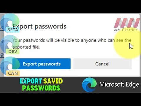 How to Export Saved Passwords on Microsoft Edge Chromium