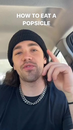 how to eat a popsicle.