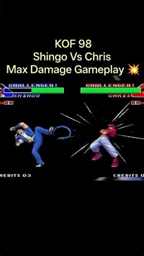Shingo Said “I Got This!” 😈 100% KO vs Chris (KOF 98) 🔥 #kof #gamingshorts #gaming #snk