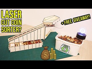 Making a DIY Automatic Coin Sorting Machine With a Laser Cutter! (xTool P2) + FREE GIVEAWAY!