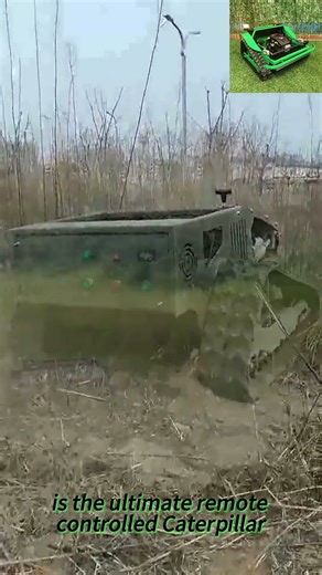 wireless radio control track-mounted hammer flail for sale #farming #xcavator #mower #automobile