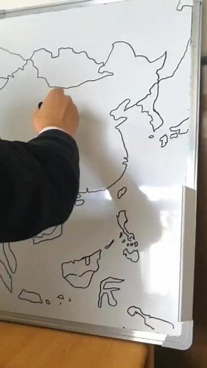 #手绘地图___4分钟默写东亚&东南亚地图
