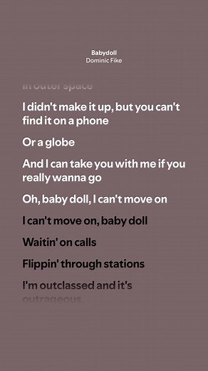 Babydoll: Dominic Fike Lyrics Breakdown
