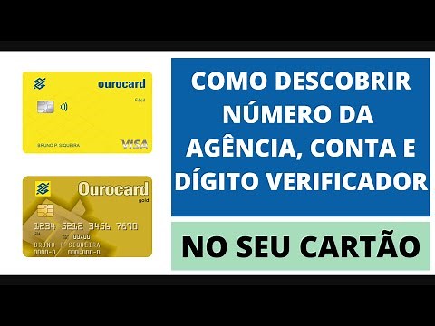 Como Encontrar o Número da Agência e Conta no Cartão BB + Dv Dígito Verificador