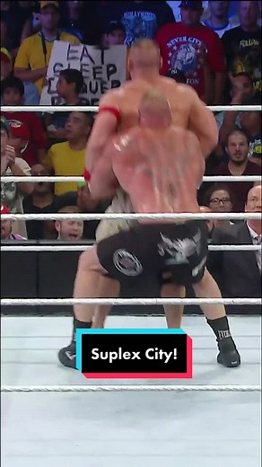 John Cena's Epic Suplex Encounter with Brock Lesnar at Summerslam!