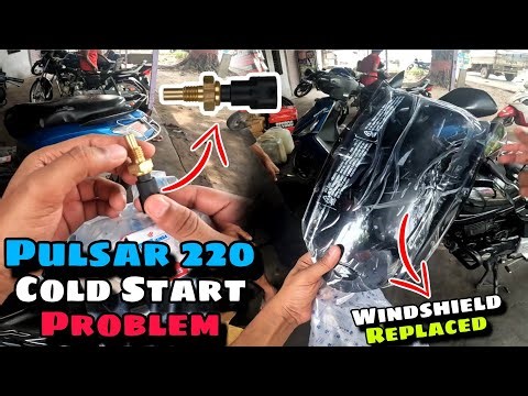 Pulsar 220f cold start problem | Pulsar 220f Windshield Visor Modification
