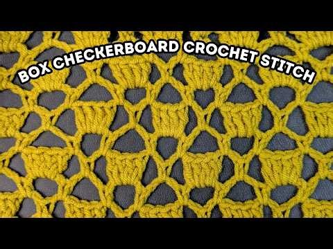 👉 This Crochet Stitch Looks Complicated… But It’s SO Easy! | Box Checkerboard Stitch Tutorial