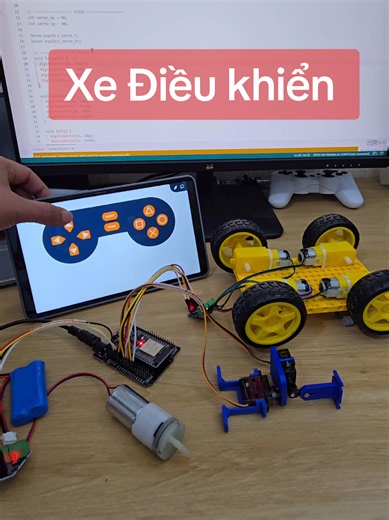 Làm xe điều khiển bằng bluetooth | dabble bluetooth controller #stem #bluetooth #esp32 #arduino #fyp