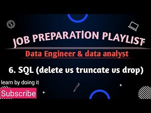 6 SQL difference between delete vs drop vs truncate