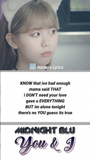 You & I – Midnight Blu | K-Drama Edit Lyrics Short 🎵 #NananaLyrics