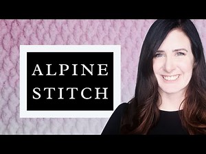 How to Crochet Alpine Stitch with Chunky Blanket Yarn