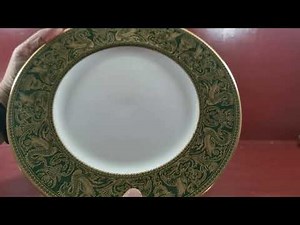 Wedgwood China Florentine Green W4170 10.75-inch Dinner Plate
