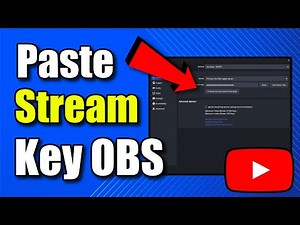 How to Copy & Paste youtube Stream Key into OBS & Link Account (Best Method)