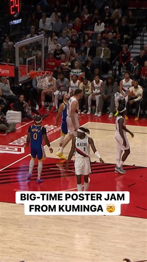 Jonathan Kuminga climbs the ladder for the AND-1 POSTER JAM! 😱😱 GSW-POR • LIVE on NBA League Pass ➡️ https://www.nba.com/how-to-watch-game-redirect/0022500097?platform=Facebook&surface=Post | NBA