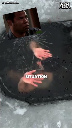 😱 He Got Stuck Under Ice On Purpose! #shorts