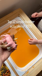 Our top favorite toddler activities this year! They’re all simple, so fun, and so worth the set up! 👏🏻 Here’s to another year trying EASY (cheap and free!) activities! Let me know if you’ve tried any! And if so, which is your favorite? | Simple.fun.play