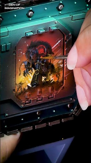 This is how a freehand is born - layer by layer! #warhammer #wh40k