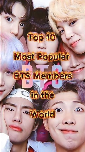 Top 10 Most Popular BTS Members in the World 🌍 | Global BTS Ranking 2025