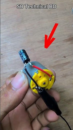 How to Increase Motor Speed Using a Capacitor | Easy Tutorial #diy #connection #technology #motor