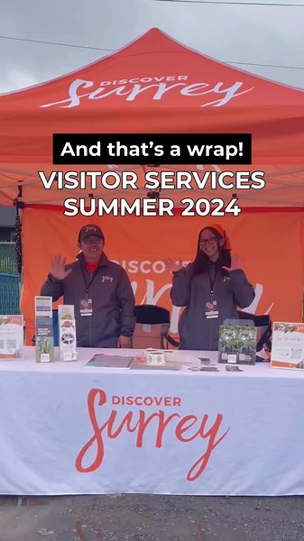 Discover Surrey's 2024 Visitor Season has officially come to an end! We want to give a huge thank you to this year's amazing visitor services counsellors! 🌟 This incredible team made this summer unforgettable! From pop-up activations across Surrey to answering countless questions and sharing our city's hidden gems, their dedication and enthusiasm truly made a difference. The best news? We’re bringing this program back in 2025! If you’re interested in joining us and being part of the team, stay 