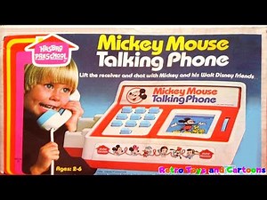Mickey Mouse Talking Phone Hasbro Pre School Commercial Retro Toys and Cartoons