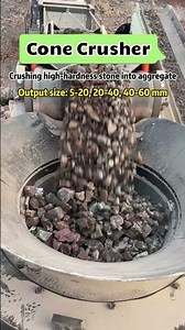 Cone Crusher | max feed ≤350mm, hourly output 40‑500t, adjustable discharge size