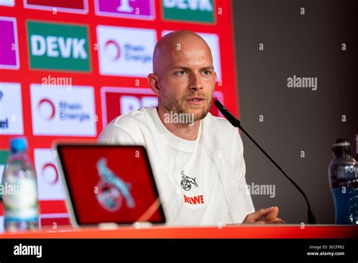 Rene Wagner (1. FC Köln, Trainer) Gemeinsame Pressekonferenz 1.FC Köln mit Cheftrainer Rene Wagner und Cheftrainerin der Frauen Britta Carlson im Clubhaus am Geißbockheim, Saison 2025 2026, 30.04.2026 DFB regulations prohibit any use of photographs as image sequences and or quasi-video. (Photo by HMB Media/Marco Bader/Sipa USA Stock Photo - Alamy