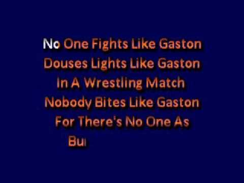 karaoke lyrics Beauty And The Beast Gaston karaoke