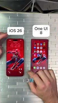 One UI 8 vs iOS 26 Customization 🔥 Best Phone Custom Features #Samsung #Apple #OneUI8 #iOS26 #Tech