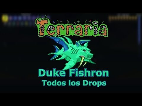 Duke Fishron (Todos los drops) - Terraria 1.2.4 [MRCarlos]